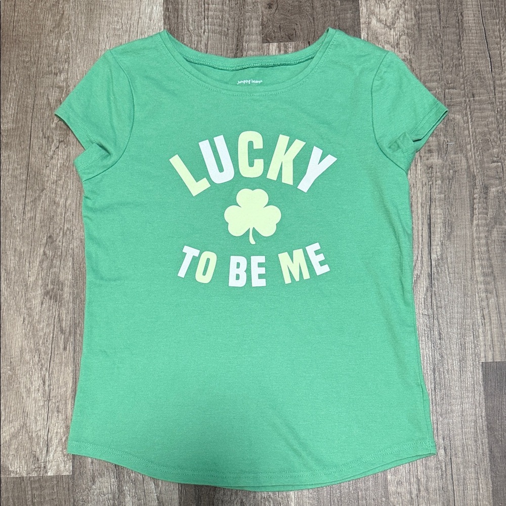 Jumping Beans St Patrick's Green Tee, Size 7‎